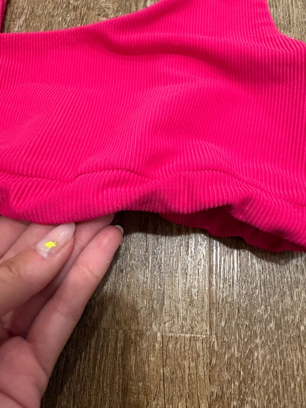BEACH RIOT Ribbed 2-Piece Activewear Set - Hot Pink (Like New) - Picture 6 of 8